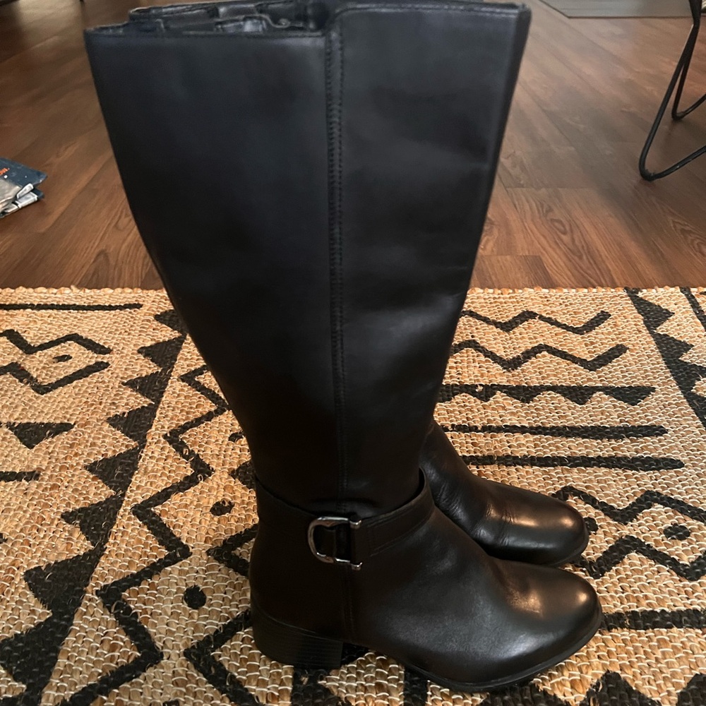 Naturalizer Black Heeled Boots - Picture 2 of 8
